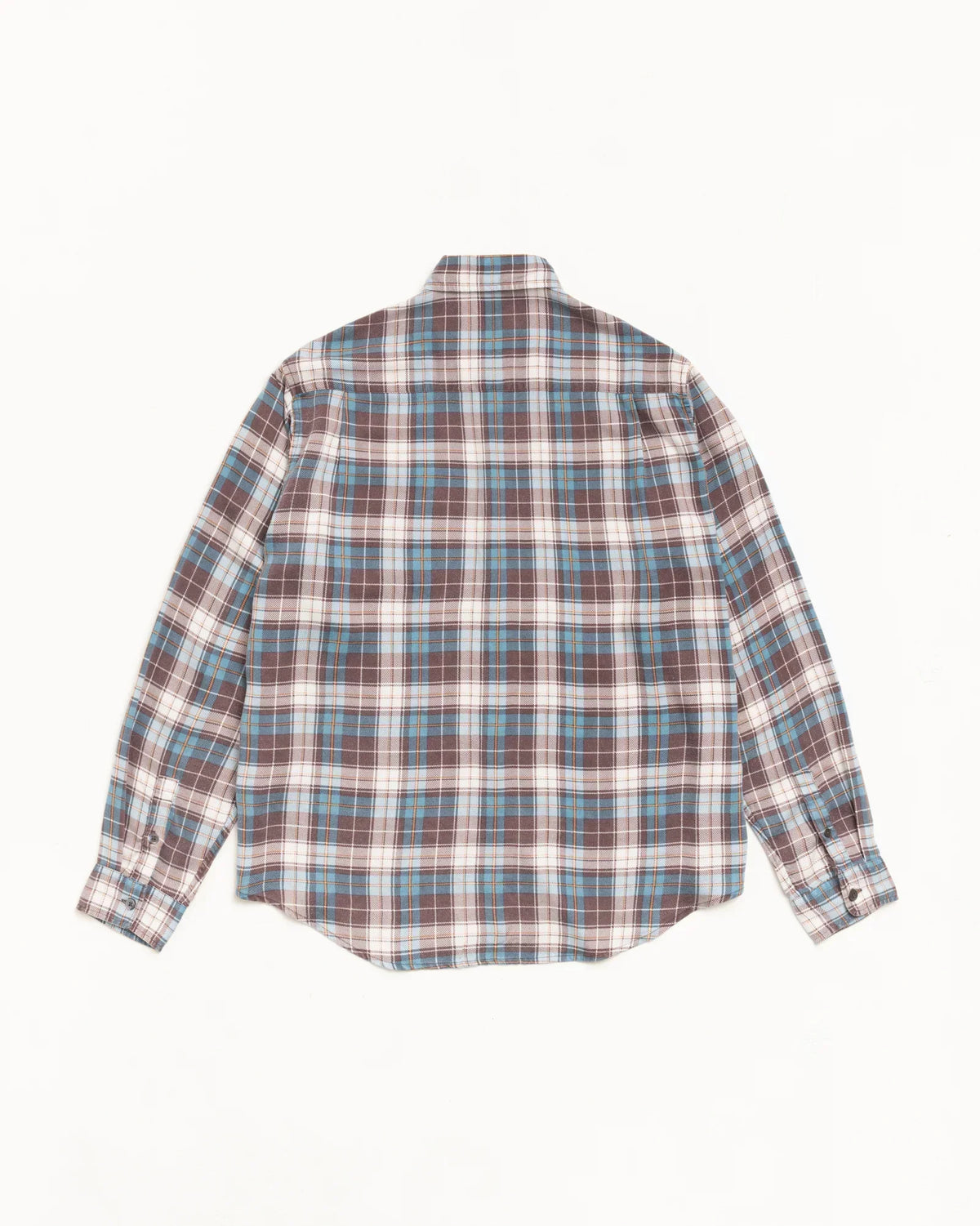 STUSSY MATTHEW PLAID SHIRT BROWN