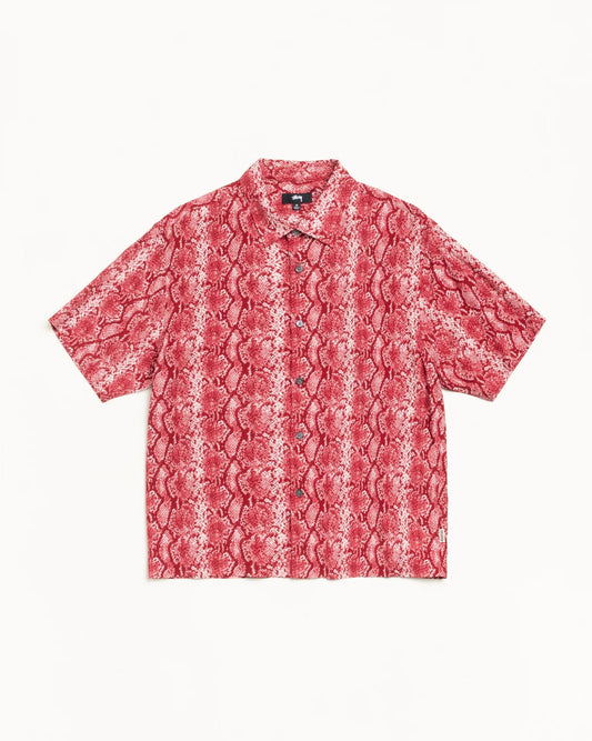 STUSSY PYTHON SS SHIRT RED
