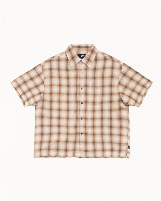 STUSSY LIAM SS PLAID SHIRT