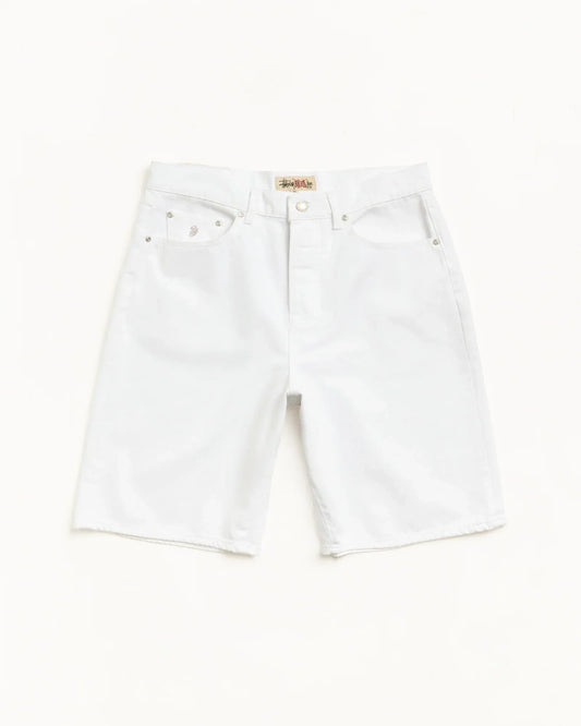 STUSSY BIG OL' SHORT DENIM WHITE