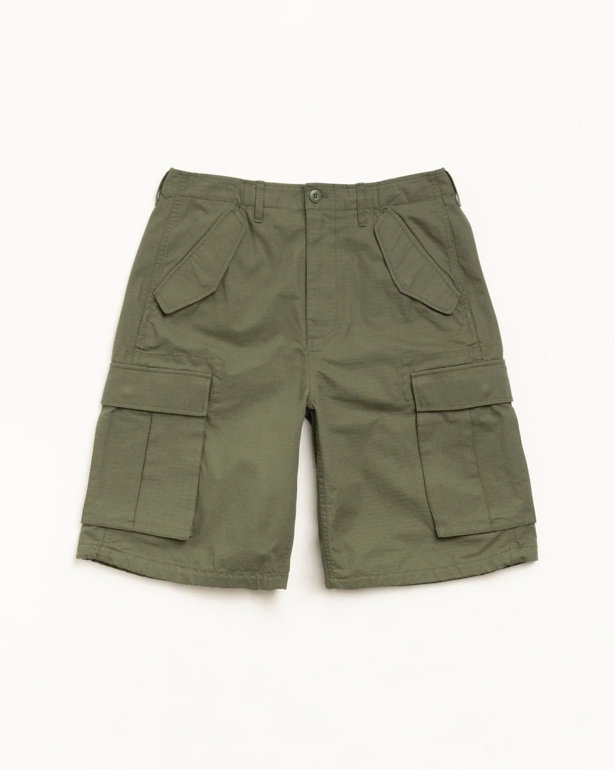 STUSSY CARGO SHORT RIPSTOP OLIVE GREEN