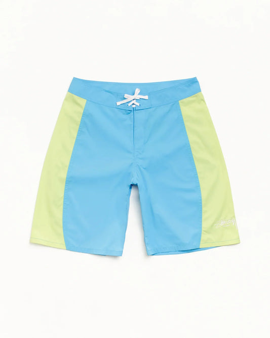 STUSSY CURVED PANEL BOARD SHORT LIGHT BLUE