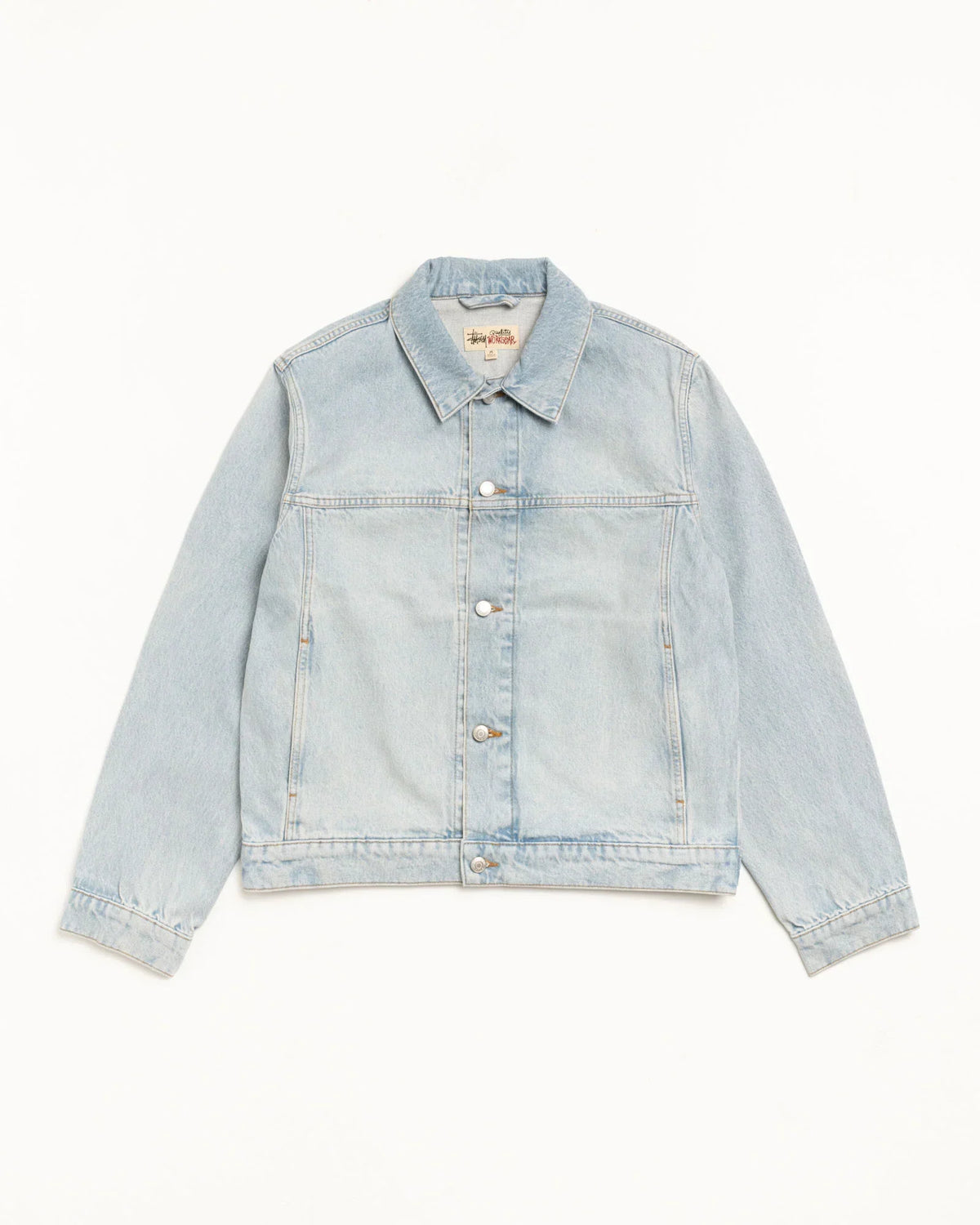 STUSSY DENIM TRUCKER JACKET LIGHT WASH