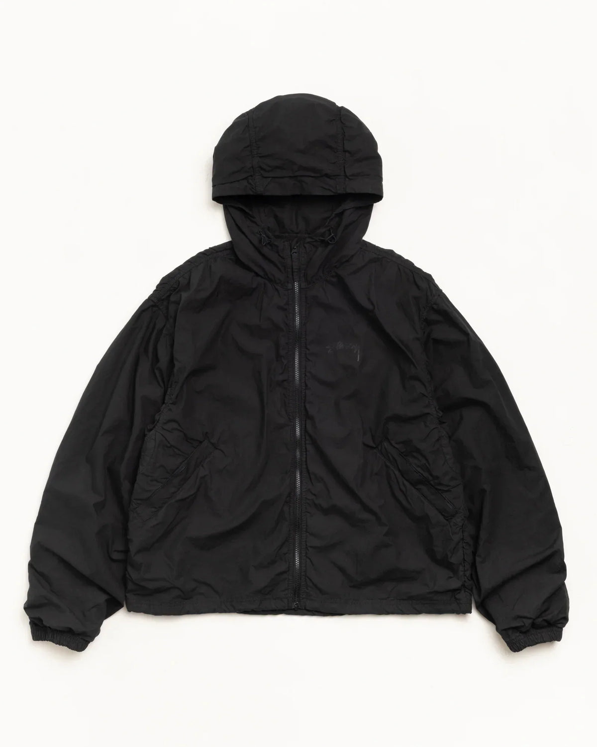 STUSSY DOUBLE COTTON HOODED JACKET