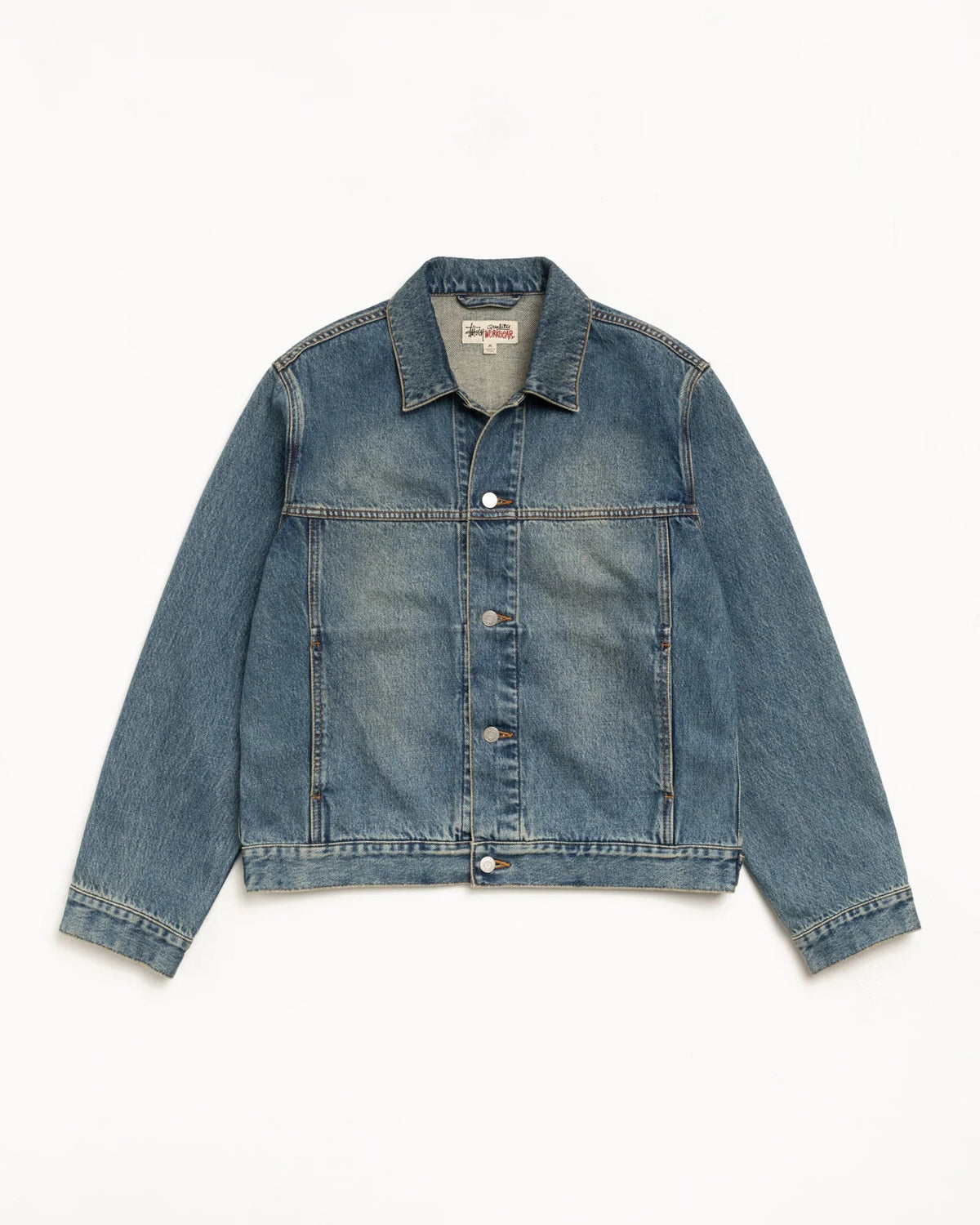 STUSSY DENIM TRUCKER JACKET WEKEND WASH