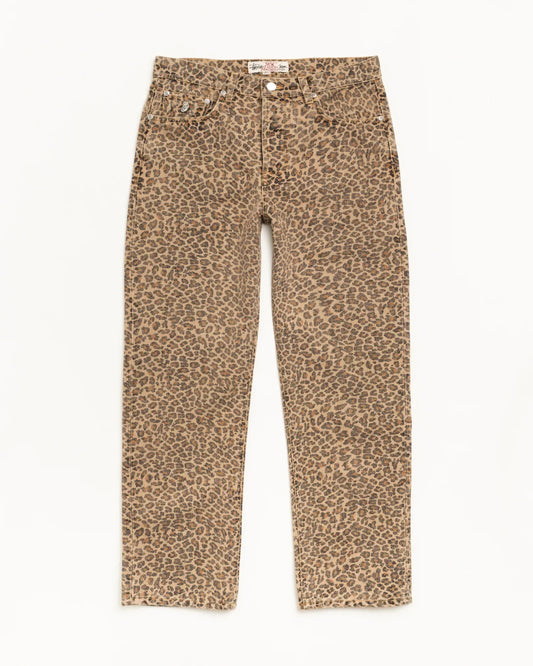 STUSSY NEW CLASSIC JEAN DENIM LEOPERD