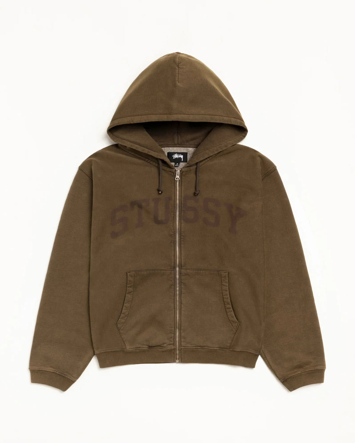 STUSSY FADED GRAPHIC ZIP HOODIE
