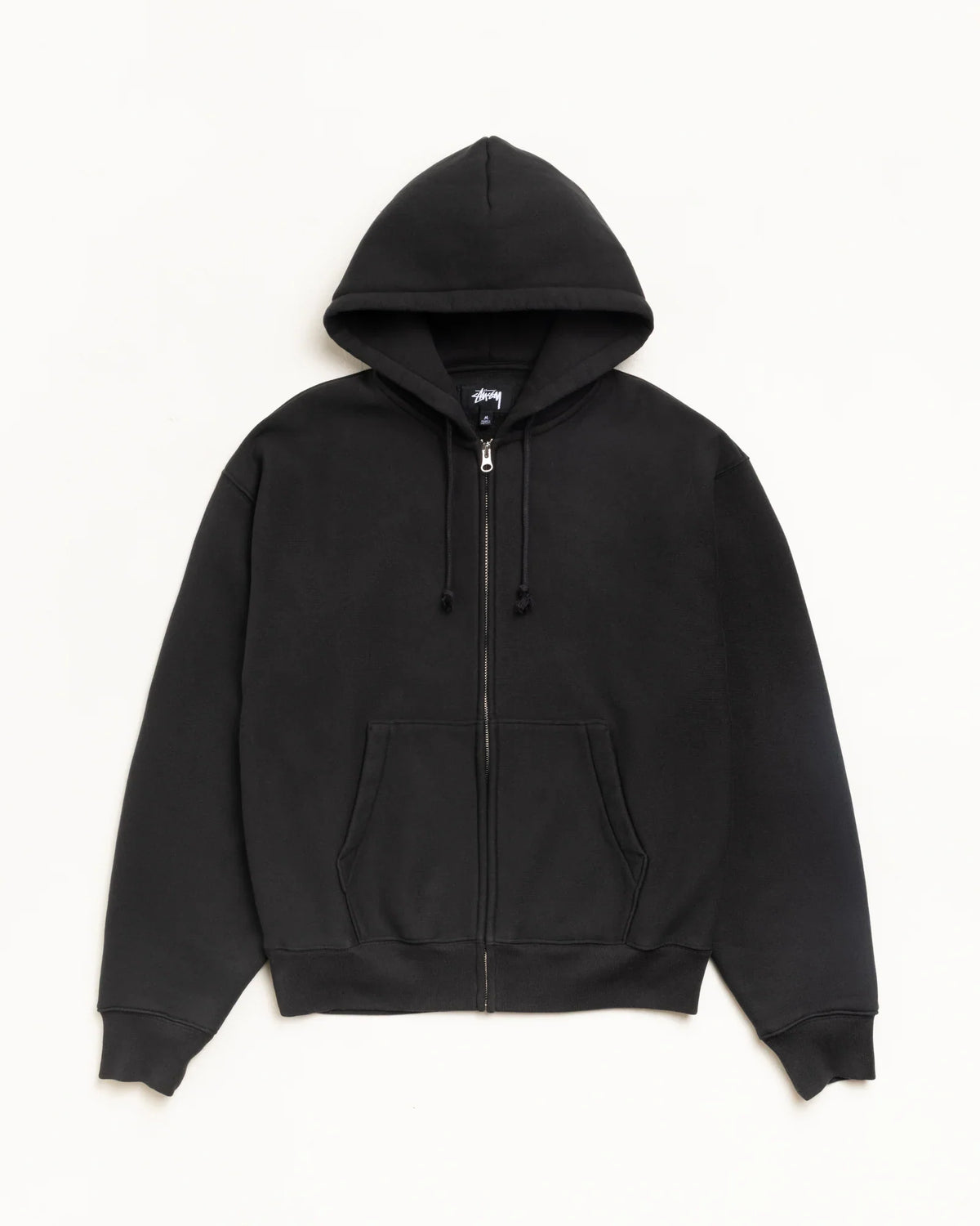 STUSSY CURSIVE APPLIQUE ZIP HOODIE