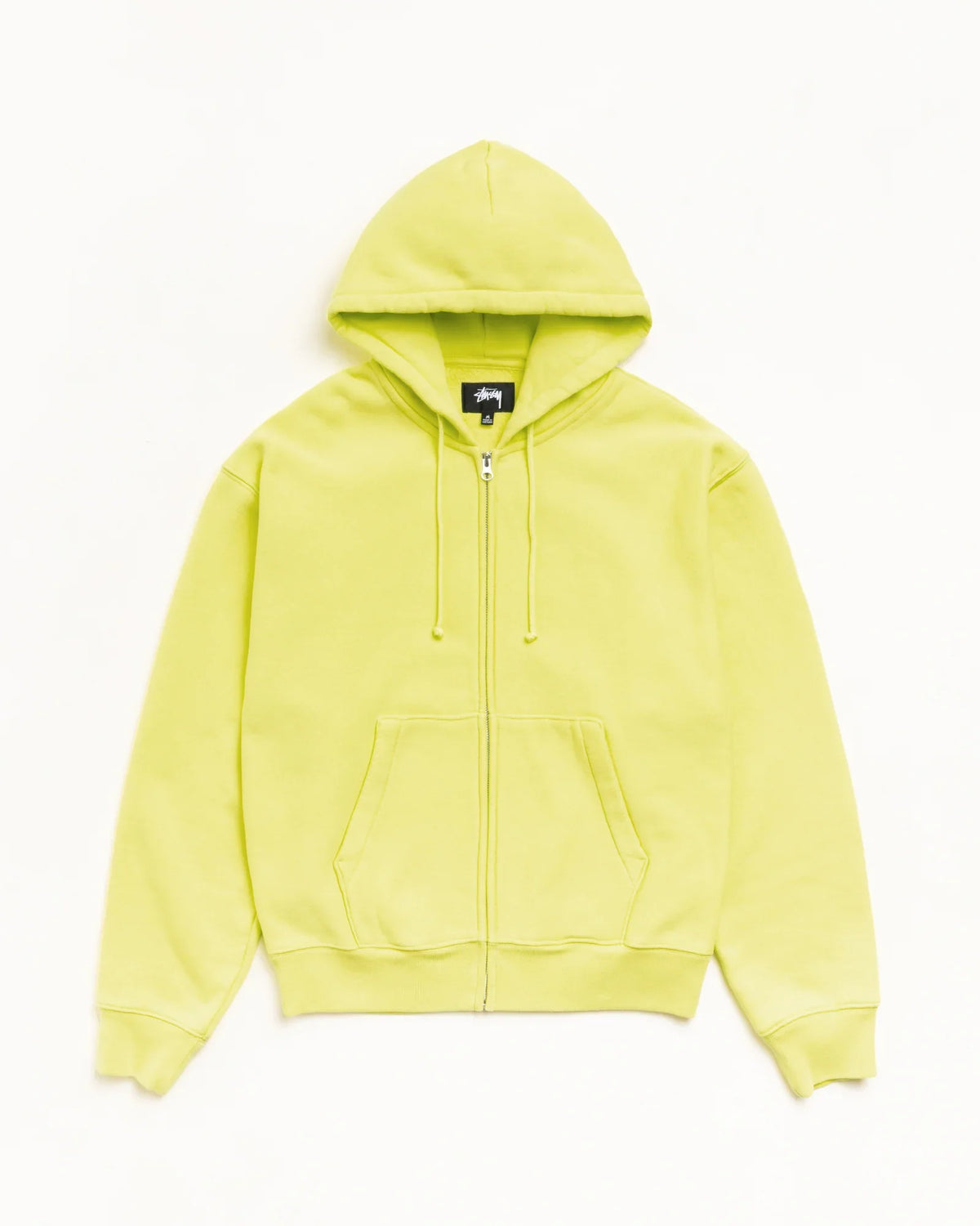 STUSSY CURSIVE APPLIQUE ZIP HOODIE