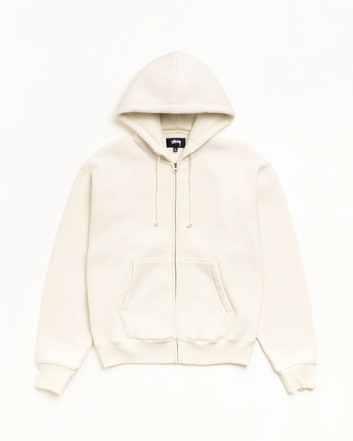 STUSSY CURSIVE APPLIQUE ZIP HOODIE
