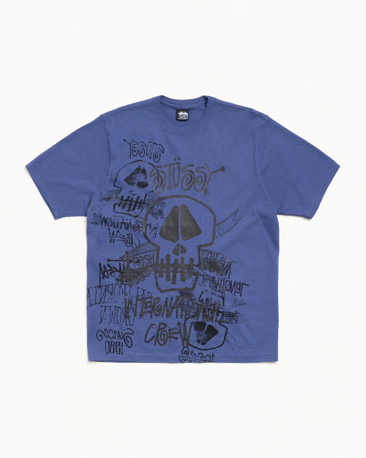 STUSSY SKULLS TEE PIGMENT DYED
