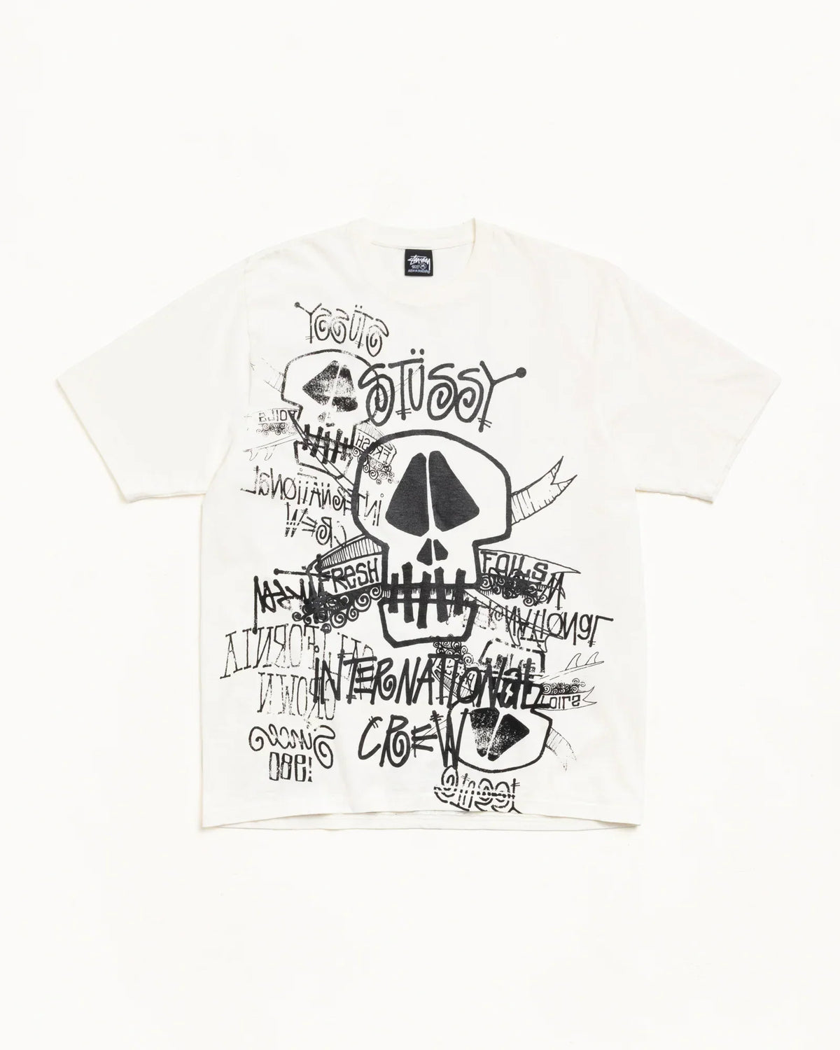 STUSSY SKULLS TEE PIGMENT DYED