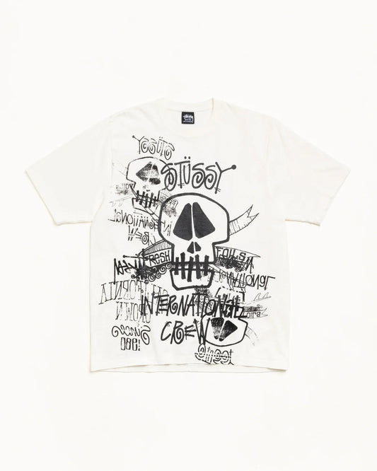 STUSSY SKULLS TEE PIGMENT DYED