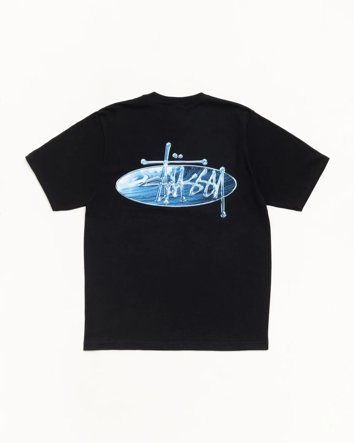 STUSSY WAVE OVAL TEE
