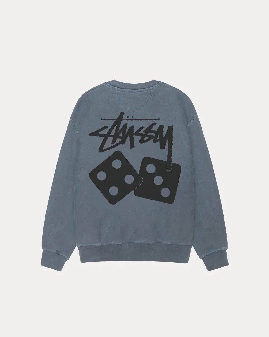 STUSSY DICE LONG SLEEVE PIGMENT DYED TEE