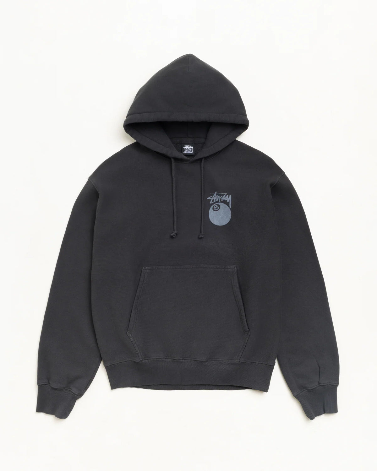 STUSSY 8 BALL HOODIE GARMENT DYED