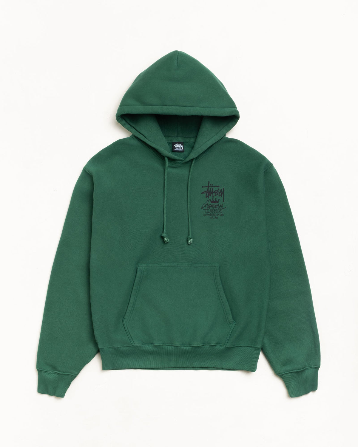 STUSSY SUMMER CLASSICS HOODIE GARMENT DYED