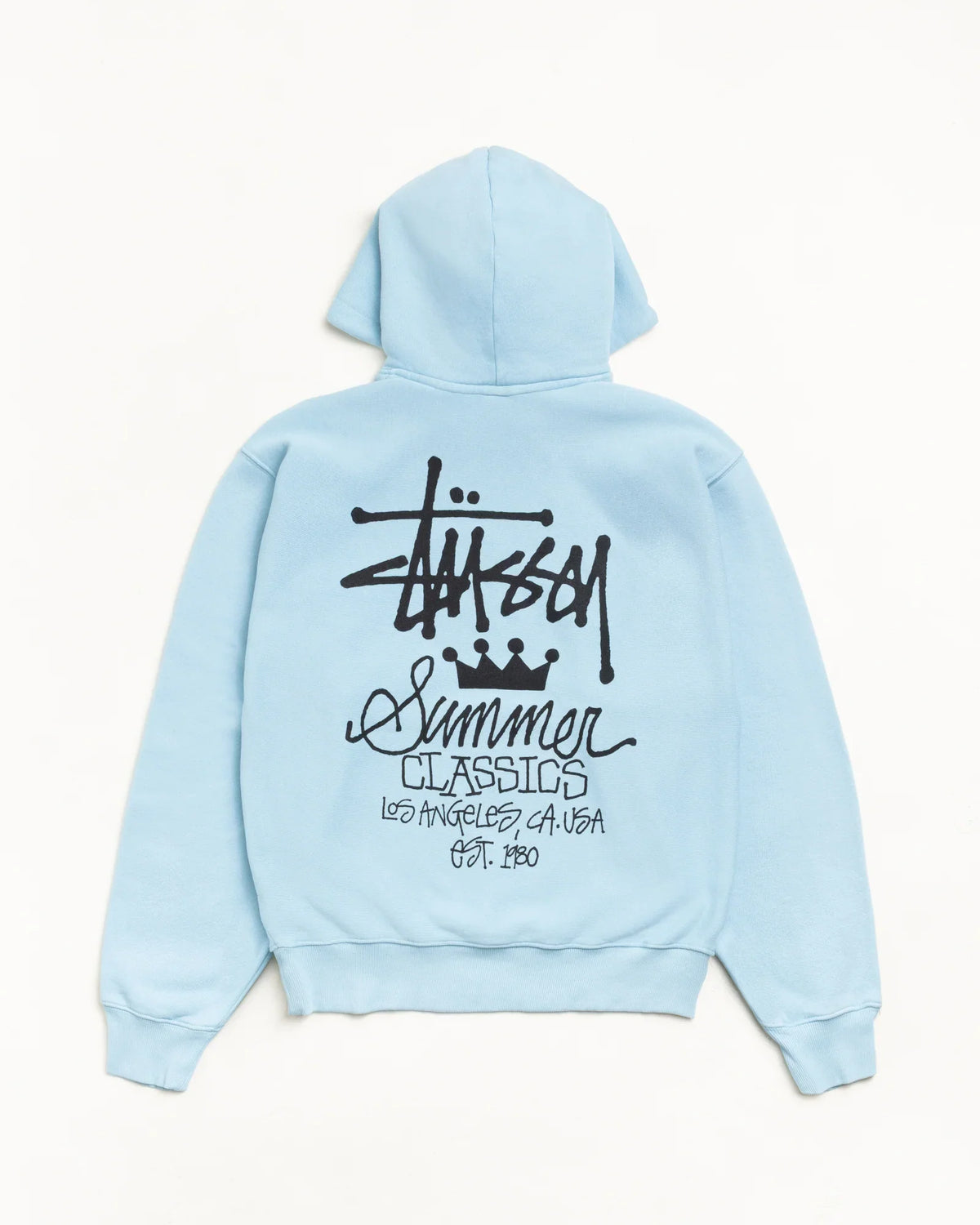 STUSSY SUMMER CLASSICS HOODIE GARMENT DYED
