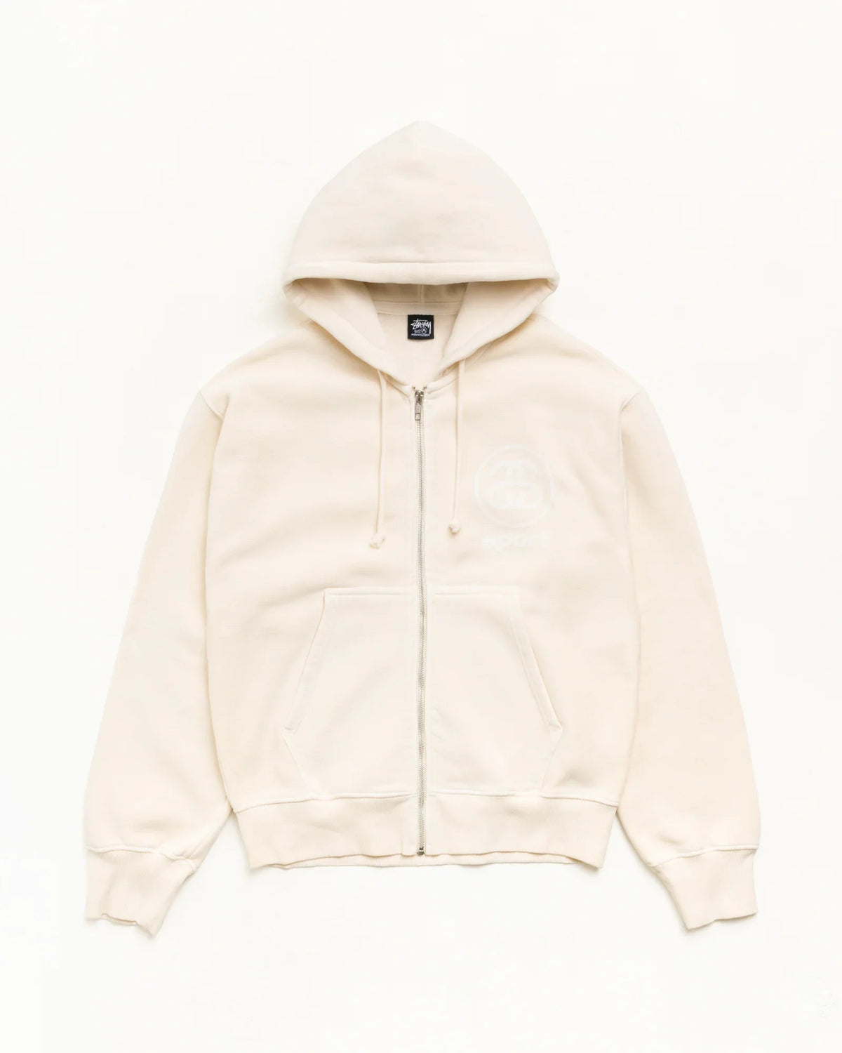 STUSSY LINK SPORT ZIP HOODIE GARMENT DYED